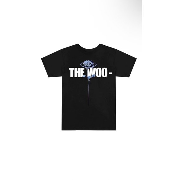 NWT Pop Smoke x Vlone ‘The Woo’ Black Crewneck Short Sleeve T-Shirt